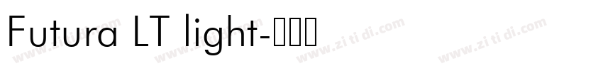 Futura LT light字体转换